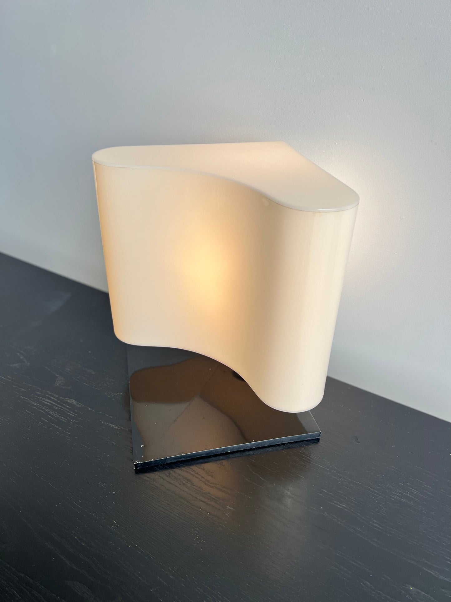 White Table Lamp by Vittorio Introini for Stilnovo, 1970s