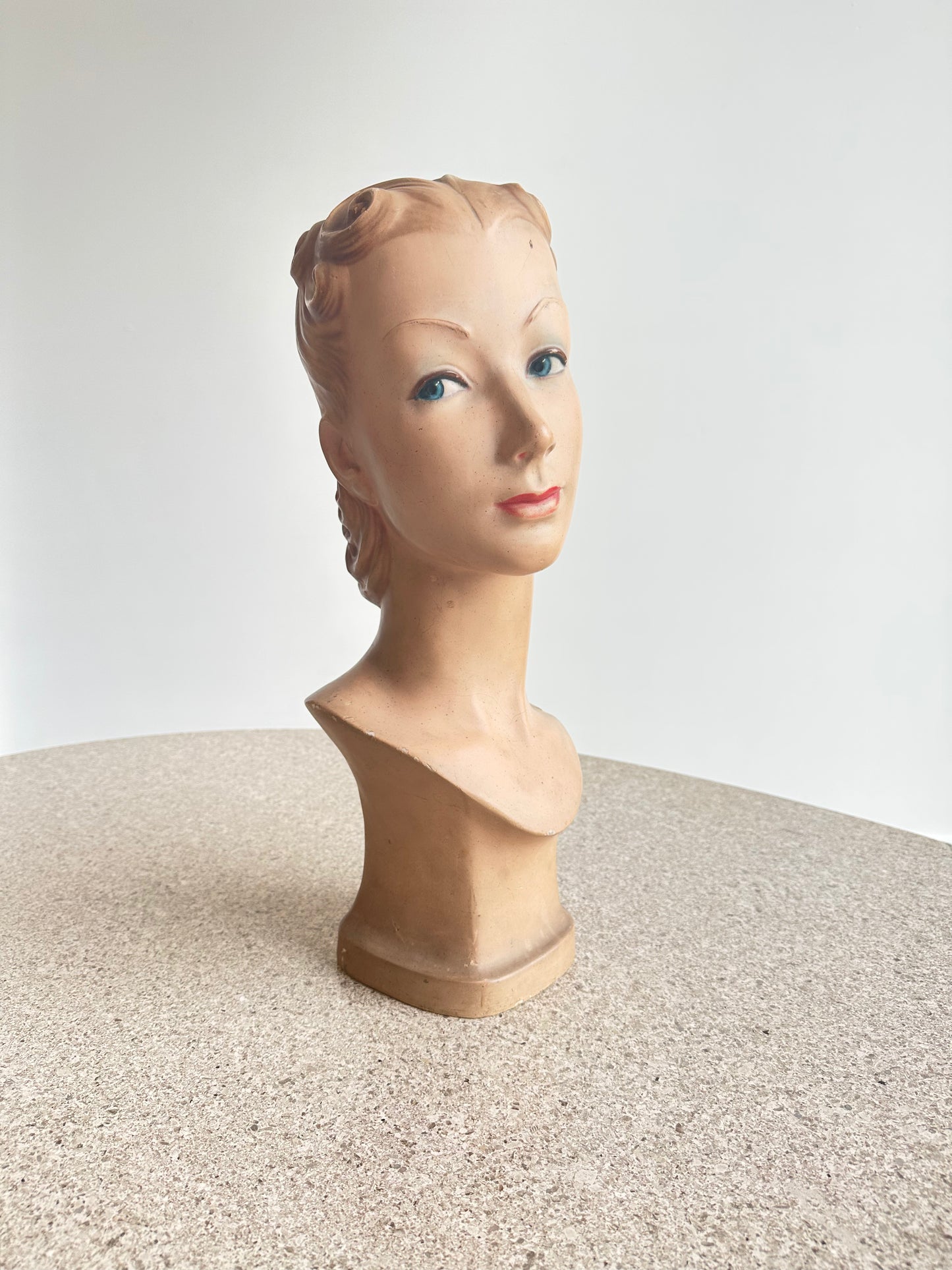 Italian Hand Painted Mannequin Head 1920s