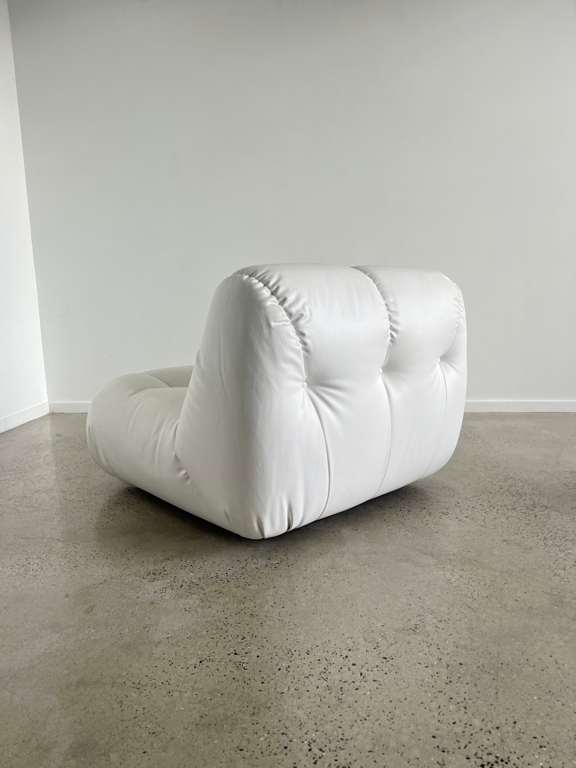 Italian Nuvolone Chair & Ottoman by Rimo Maturi for Mimo Padova - Lumini Collections