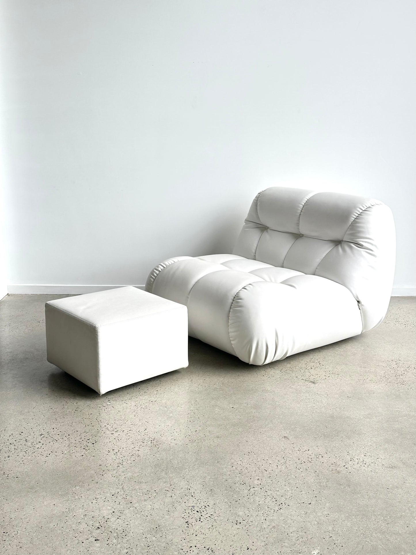 Italian Nuvolone Chair & Ottoman by Rimo Maturi for Mimo Padova - Lumini Collections