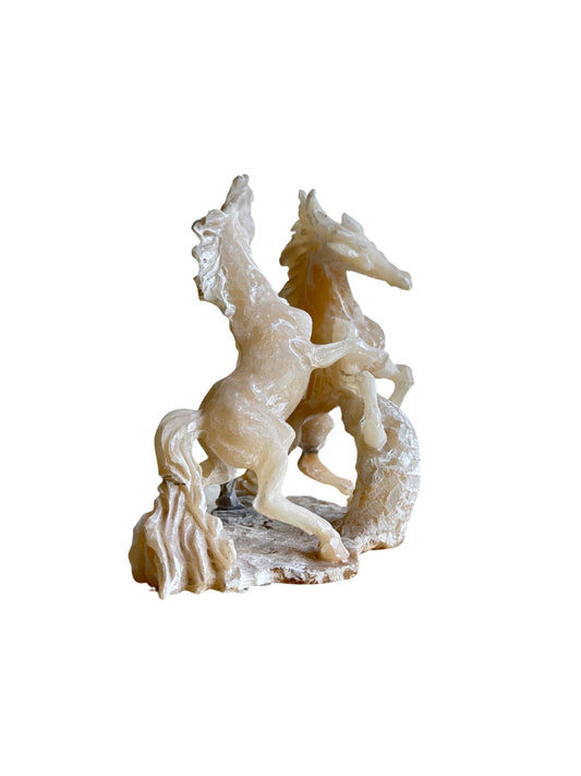 Boldrini Italian Horse Alabaster Table Sculpture, 1960