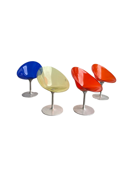 "Eros" by Philippe Starck for Kartell Swivel Chairs, 2001