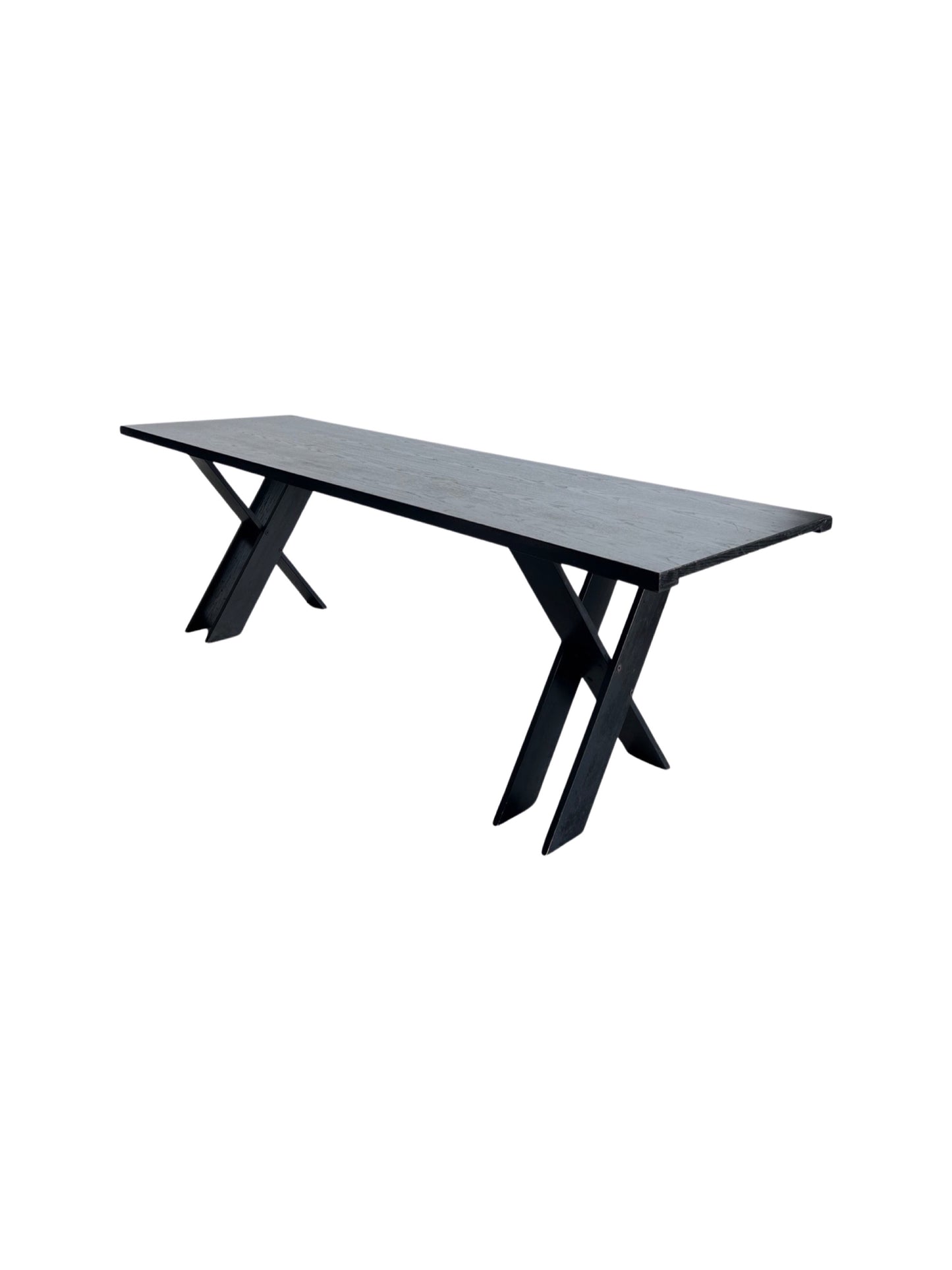 "TL 58" by Marco Zanuso for Poggi, Black Timber Dining Table, 1970s