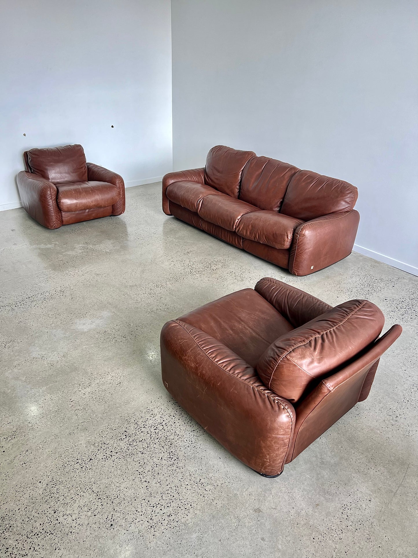 Piumotto by Arrigo Arrigoni for Busnelli Sofa Set 1970s