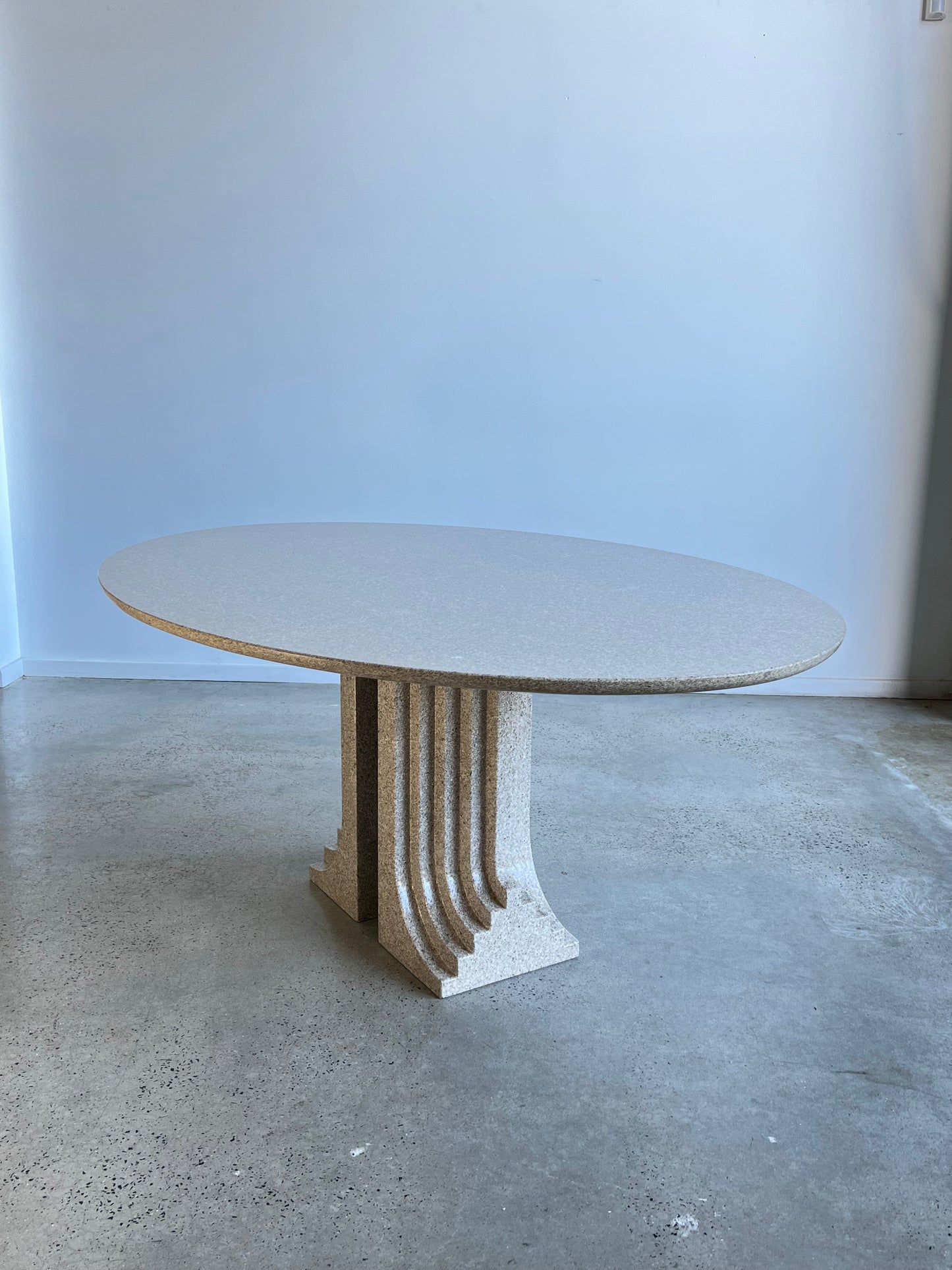 granite table in a showroom