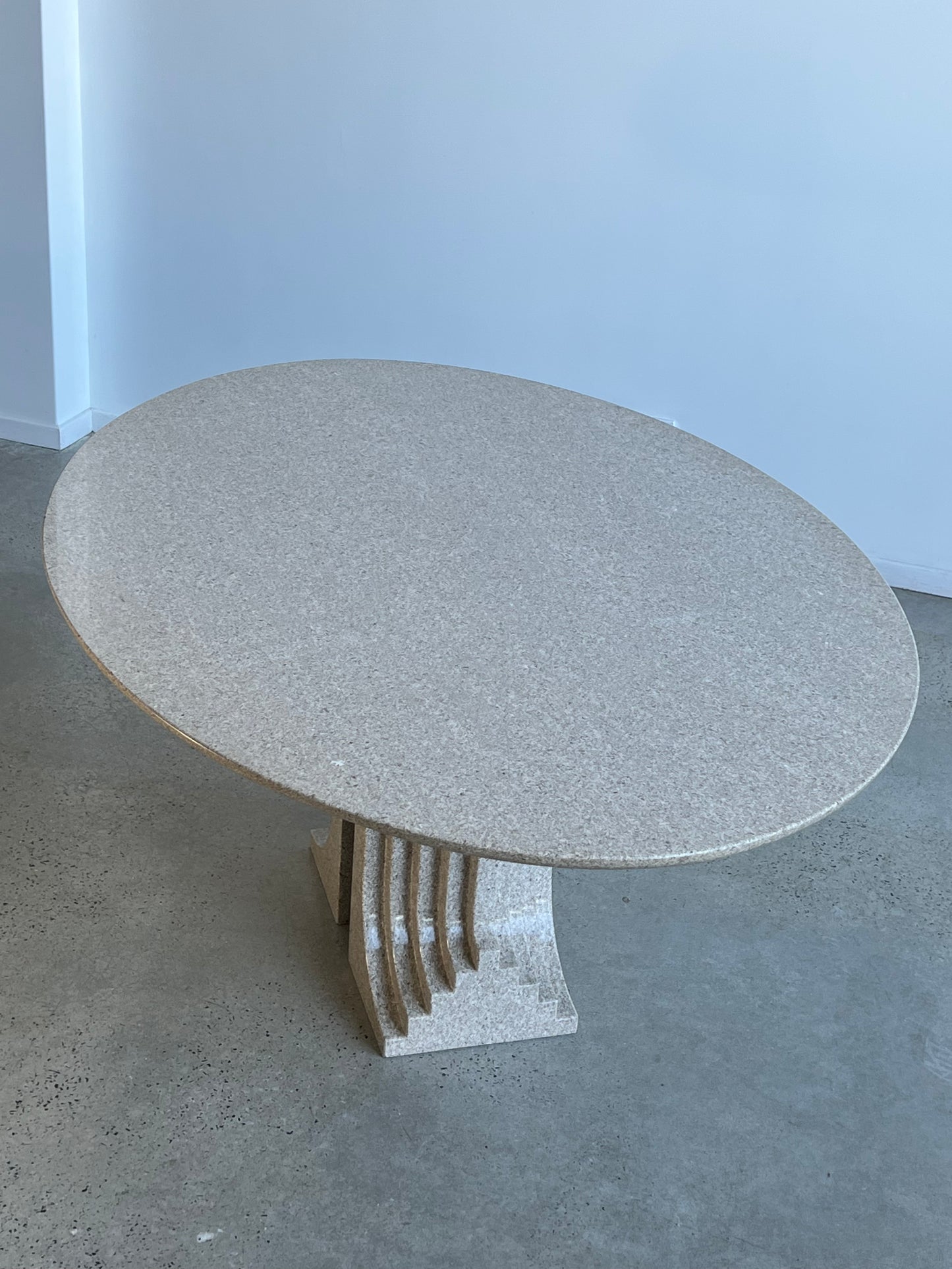 granite table in a showroom