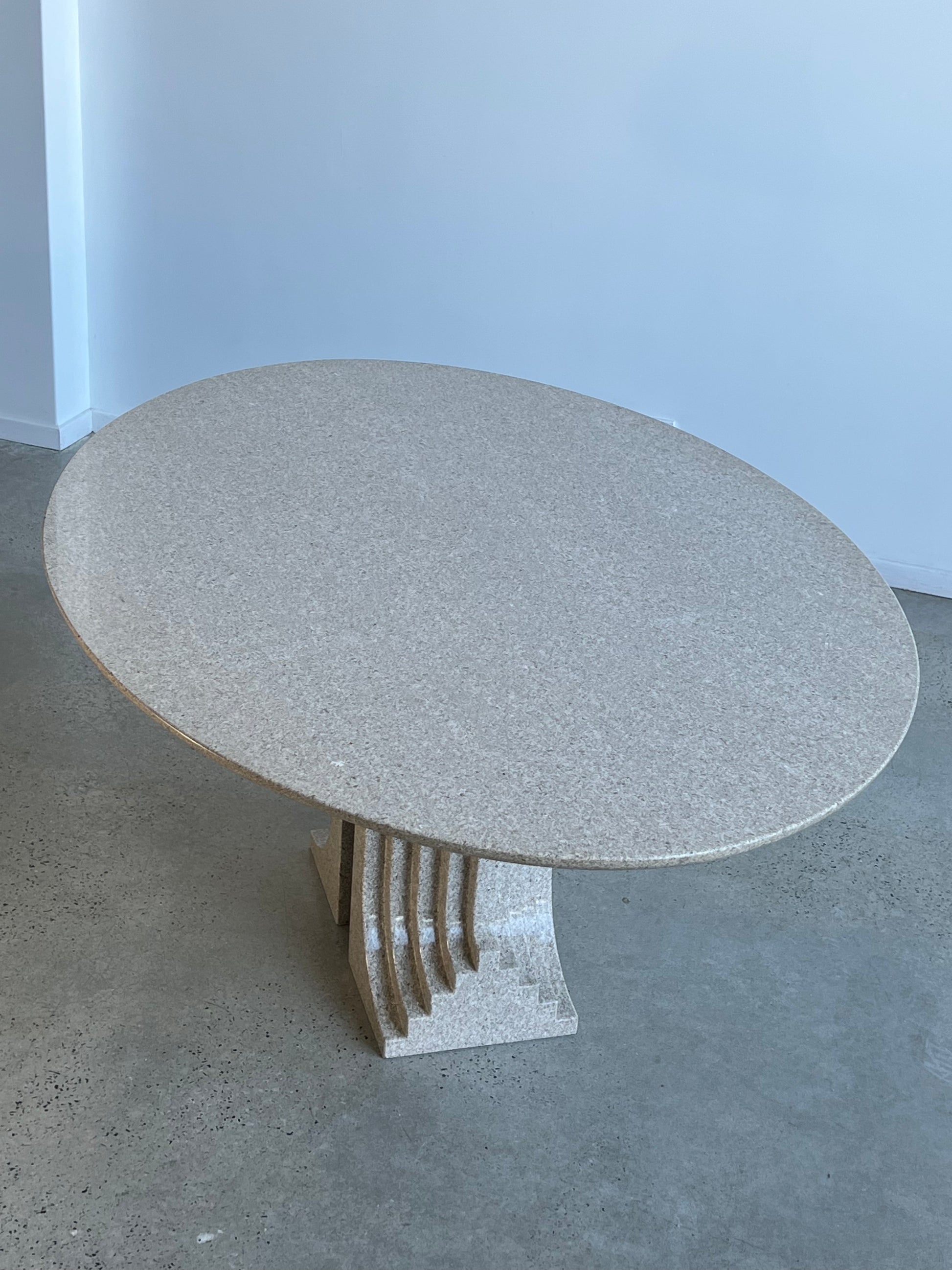 granite table in a showroom