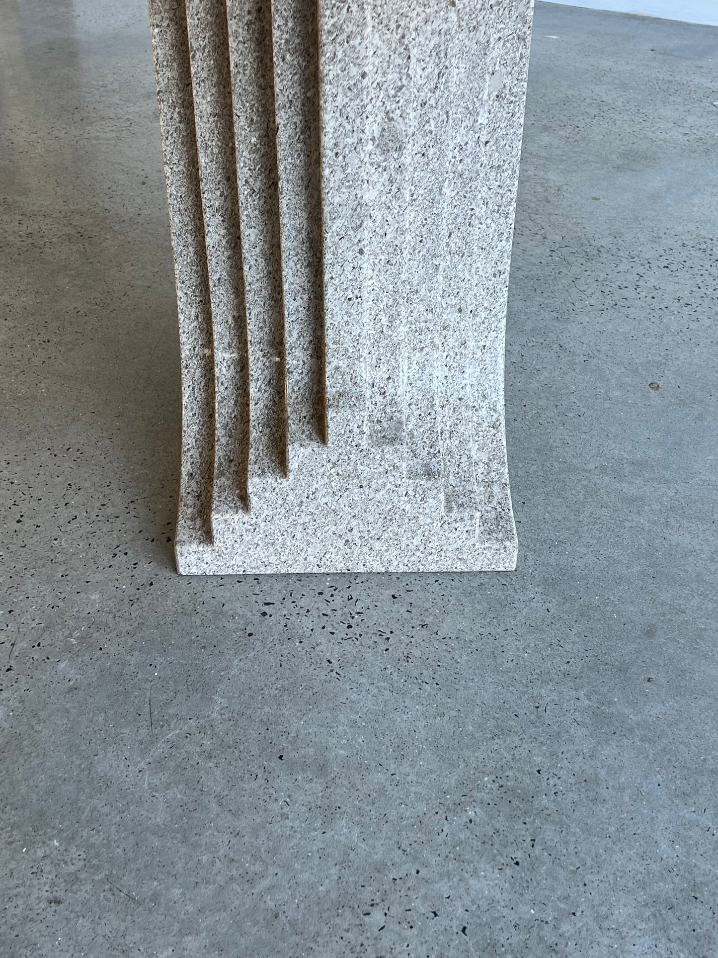granite table in a showroom