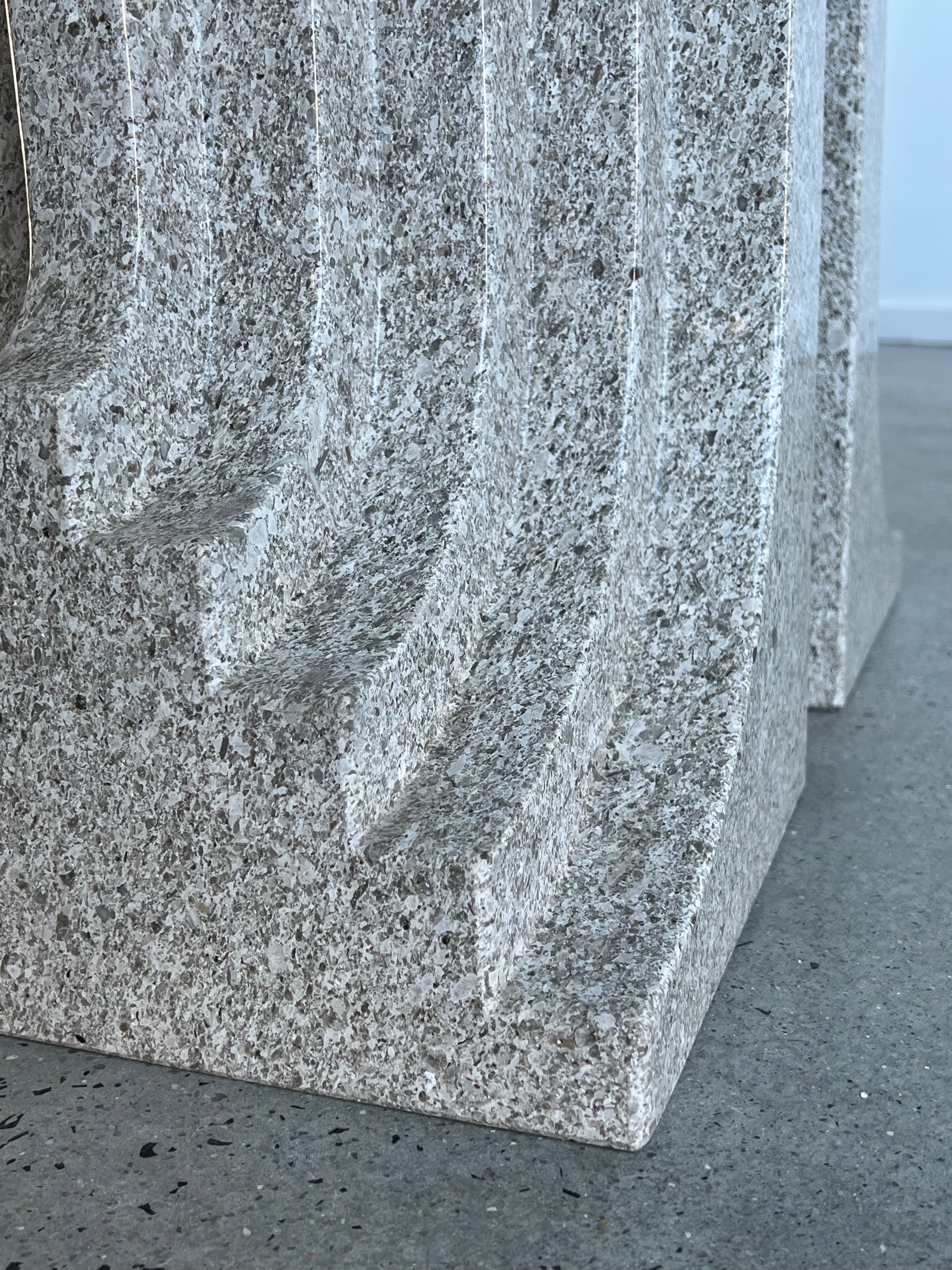 granite table in a showroom