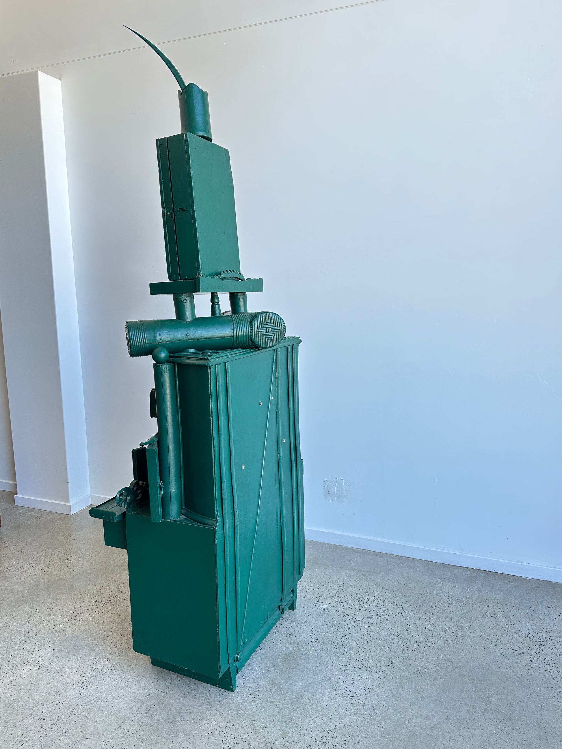 Sculptural Italian cabinet by Paolo Lumini with storage compartments 13