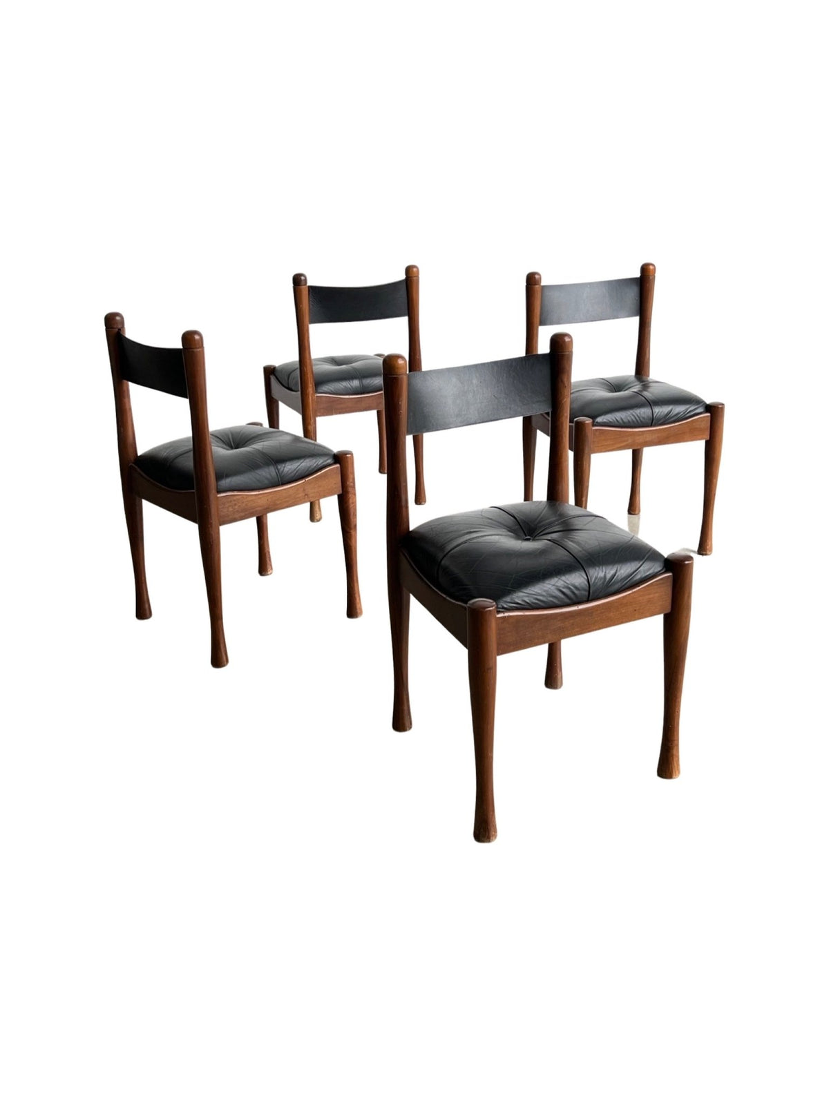 Silvio Coppola Dining Chairs for Bernini, Italy 1960s - Lumini Collections