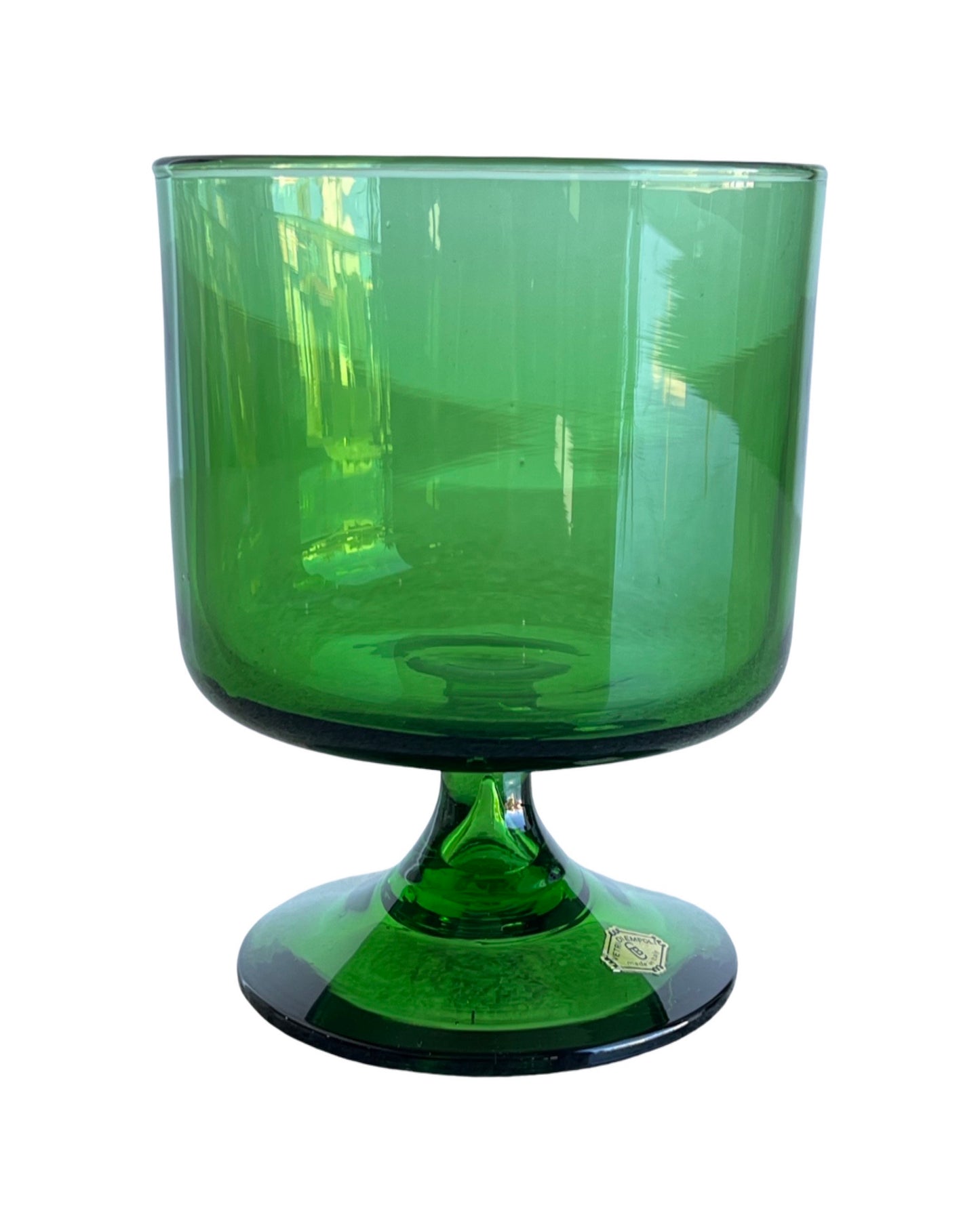 Vetri Empoli Large Italian Green Glass Bowl, 1960