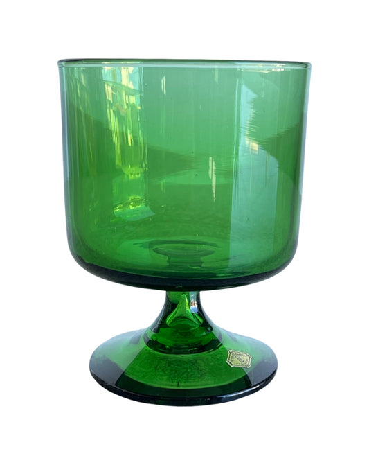 Vetri Empoli Large Italian Green Glass Bowl, 1960