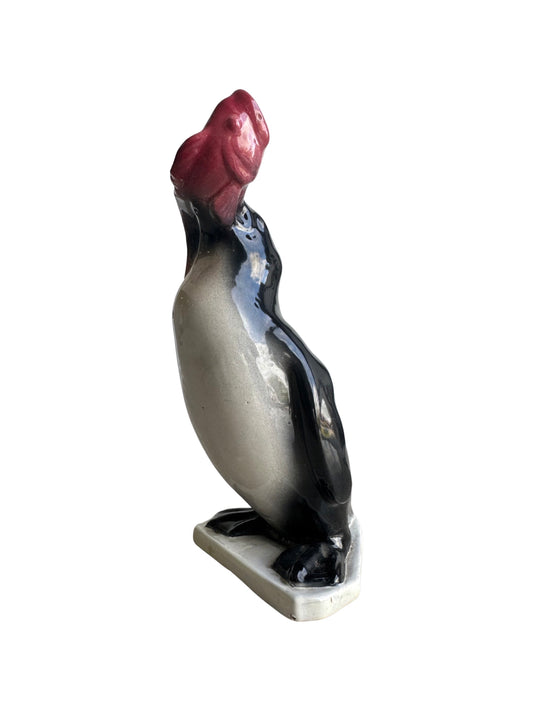 Cima Italian Ceramic Black and White Pinguin, 1950s