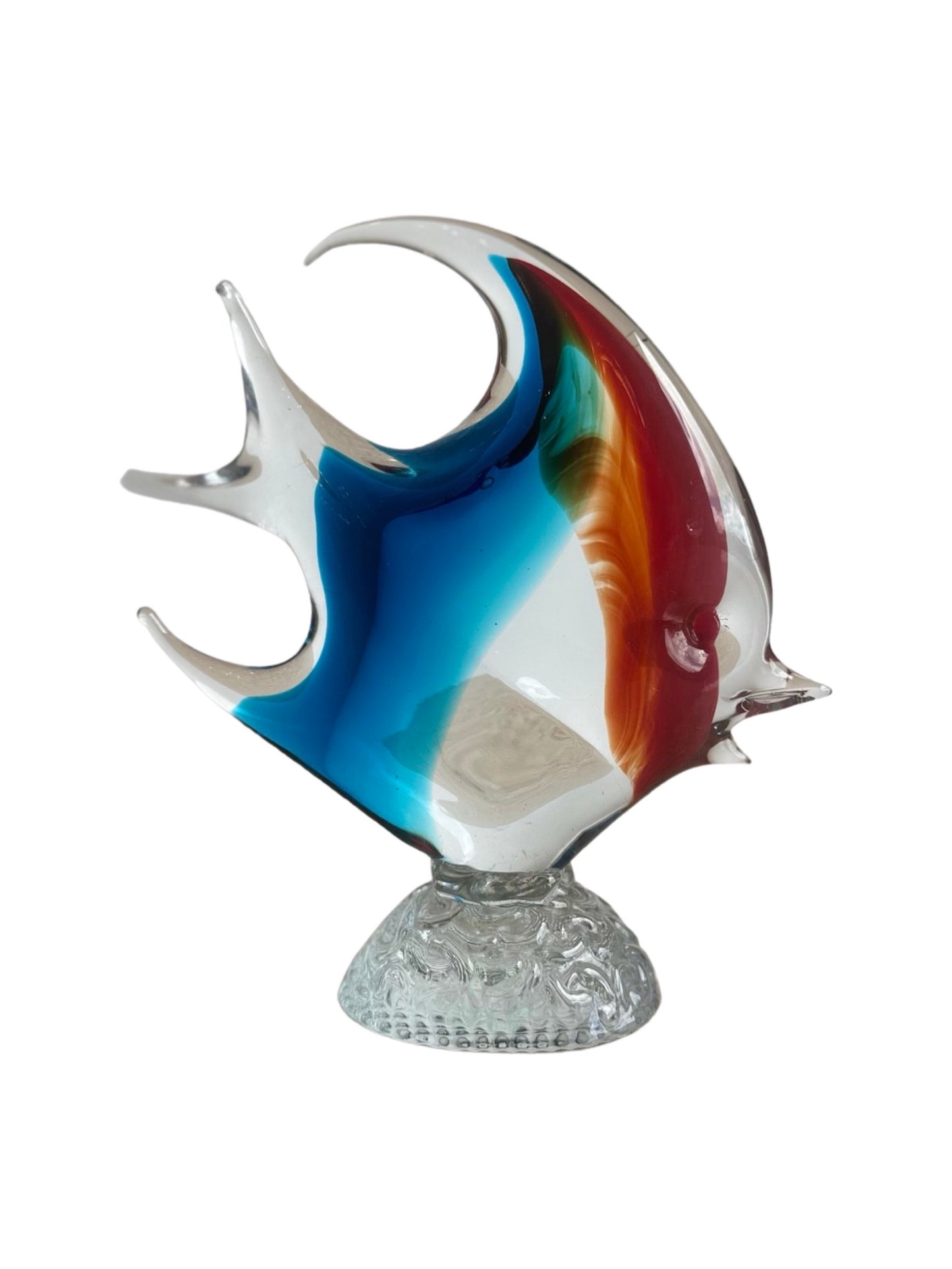 Murano Multicolour Glass Fish Table Sculpture, 1960s