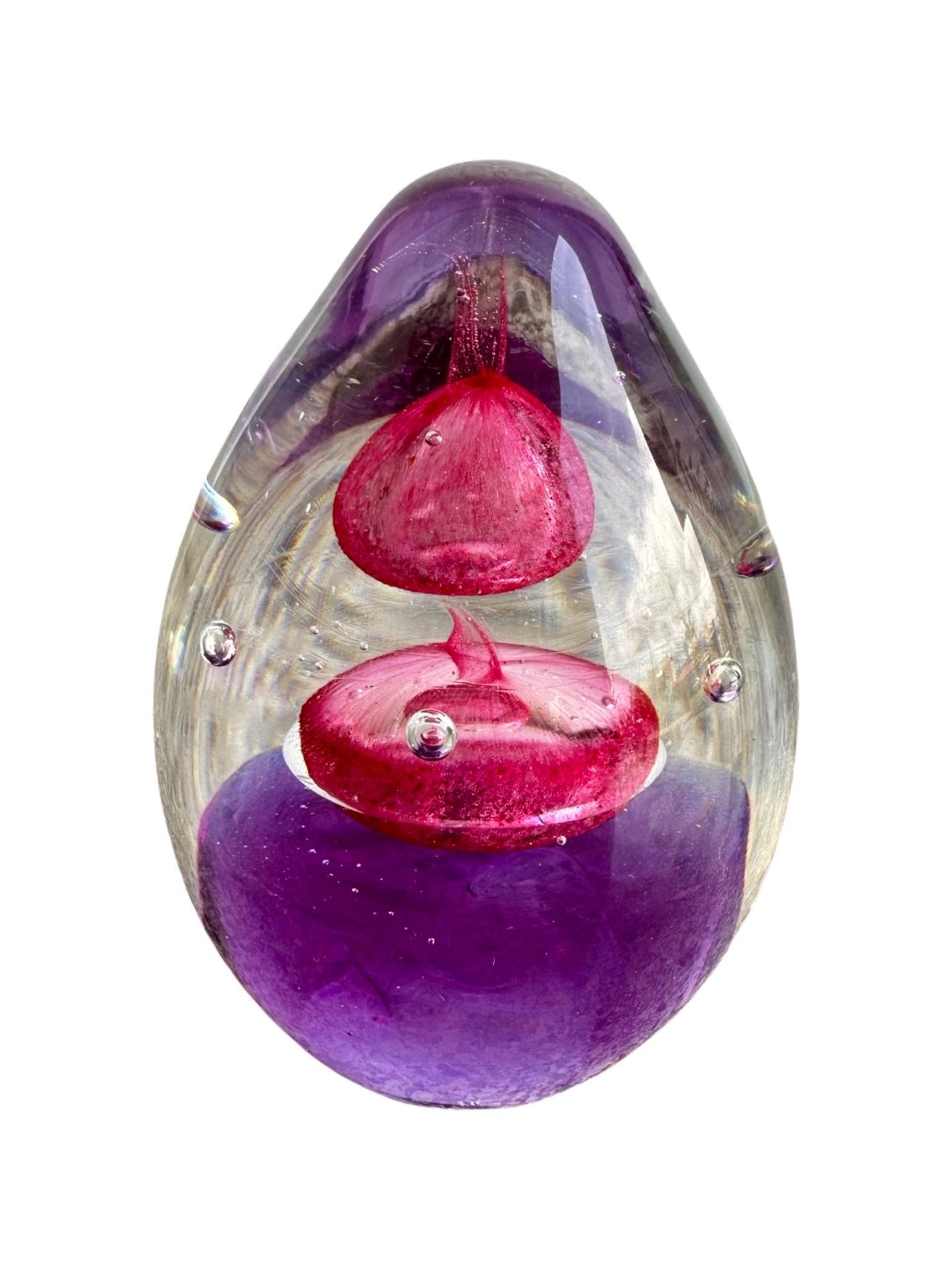 Italian Murano Purple Paperweight Glass, 1960